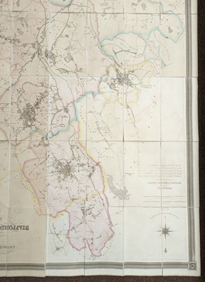 Lot 501 - The Potteries. Hargreaves (Thomas), Map of the Staffordshire Potteries & Newcastle, 1832