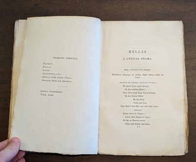 Lot 160 - Shelley (Percy Bysshe).  Hellas. A lyrical drama, 1st ed., 1822