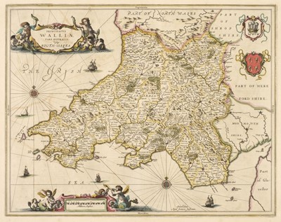 Lot 494 - South Wales. Jansson (Jan), Principatus Walliae pars Australis vulgo South-Wales, 1646