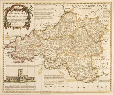 Lot 495 - South Wales. Kitchin (Thomas), A New Map of South Wales..., 1762