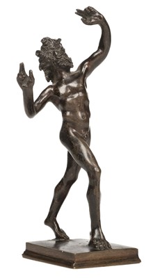 Lot 23 - Grand Tour. A Grand Tour style bronze figure "The Dancing Faun of Pompeii", early 20th century