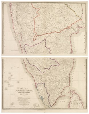 Lot 455 - India. Wyld (James), Map of the Peninsula of India..., 1847