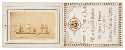 Lot 47 - British Arctic Expedition of 1875-1876. Banquet to Captain G.S. Nares