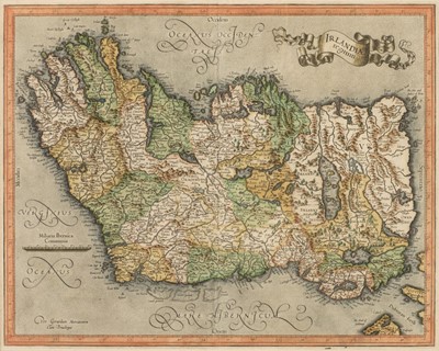 Lot 457 - Ireland. Mercator (Gerard), Irlandiae Regnum 1595 or later