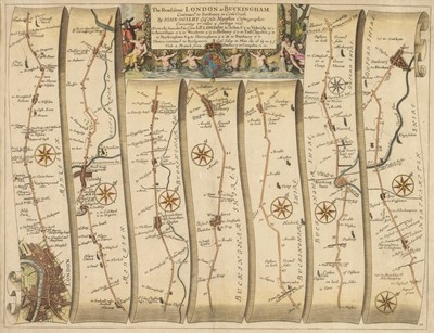 Lot 481 - Ogilby (John). The Road from London to Buckingham continued to Banbury..., circa 1676