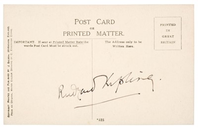 Lot 242 - Kipling (Rudyard, 1865-1936). Autograph Signature, 'Rudyard Kipling'