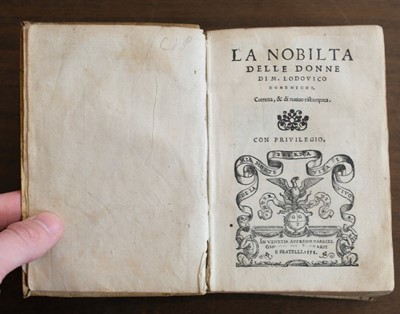 Lot 109 - Patrizi (Francesco). Il Sacro Regno del vero reggimento, 1569