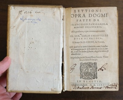 Lot 109 - Patrizi (Francesco). Il Sacro Regno del vero reggimento, 1569