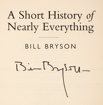 Lot 322 - Bryson (Bill). A Short History of Nearly Everything, 1st edition, Doubleday, 2003