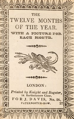 Lot 271 - Chapbooks.  The Twelve months of the year, c.1824-42