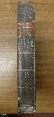 Lot 19 - India. A Dictionary, Hindoostanee and English, volume 1 only, Calcutta: T. Hubbard, 1808