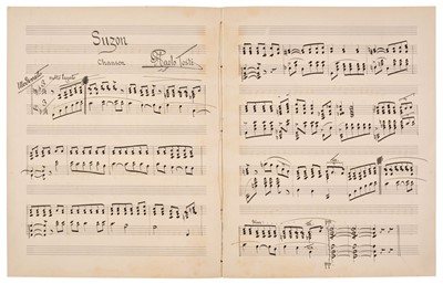 Lot 229 - Tosti (Francesco Paolo, 1846-1916). Autograph manuscript signed twice, ‘F. Paolo Tosti’