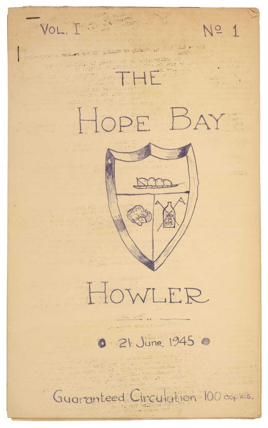 Lot 50 - The Hope Bay Howler, nos. 1-7 [all published?], 21 June - 25 December 1945
