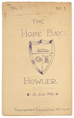 Lot 50 - The Hope Bay Howler, nos. 1-7 [all published?], 21 June - 25 December 1945