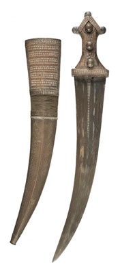 Lot 290 - Jambiya. A late 19th century middle-eastern jambiya knife