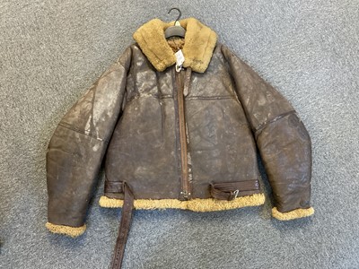 Lot 174 - Flying Jacket. A WWII RAF Irvin brown leather flying jacket