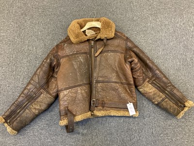 Lot 185 - Flying Jacket. A WWII RAF Irvin brown leather flying jacket