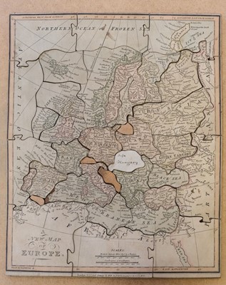 Lot 432 - Jigsaw map. A New Map of Europe, London: William Darton, 1829