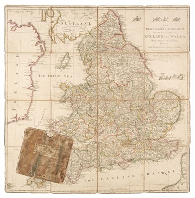 Lot 131 - Folding Maps. A mixed collection of 25 maps, 18th - 20th century