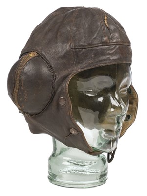 Lot 156 - Flying Helmet. A WWII Battle of Britain period B Type flying helmet (No 4) dated 1939
