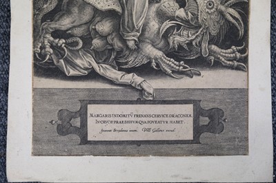 Lot 200 - Wierix (Hieronymus, 1553-1619). Saint Margaret of Antioch, plus Justus Sadeler, Saint Jerome