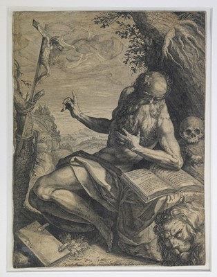 Lot 200 - Wierix (Hieronymus, 1553-1619). Saint Margaret of Antioch, plus Justus Sadeler, Saint Jerome