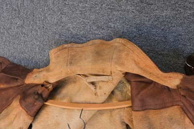 Lot 207 - Royal Flying Corps. A WWI RFC brown leather flying coat