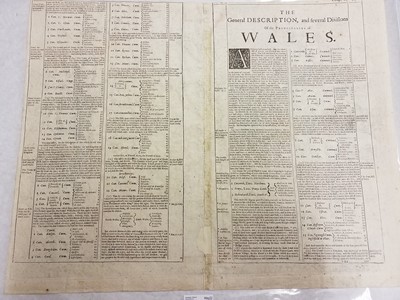 Lot 173 - Wales. Speed (John), Wales, Thomas Bassett & Richard Chiswell 1676