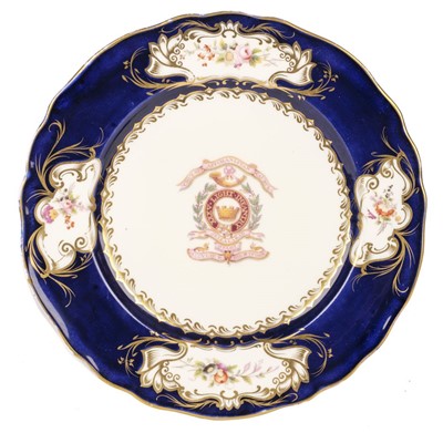 Lot 348 - Bengal Light Infantry. A Victorian XXXV Light Infantry porcelain plate