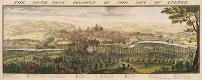 Lot 182 - Exeter. Buck (S. & N.), The South West Prospect of the City of Exeter, 1736, but 1775 edition