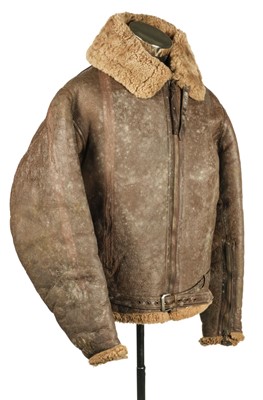 Lot 198 - Flying Jacket. A WWII RAF Irvin brown leather flying jacket