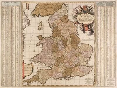 Lot 98 - England & Wales. Visscher (Nicolas), A New Mapp of the Kingdome of England...