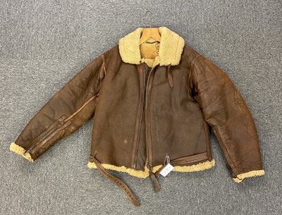 Lot 152 - Flying Jacket. A WWII RAF Irvin brown leather flying jacket