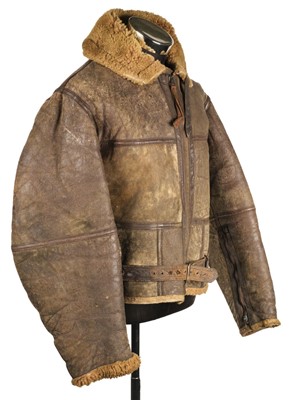 Lot 142 - Flying Jacket. A WWII RAF Irvin brown leather flying jacket