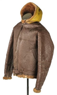 Lot 179 - Flying Jacket. WWII Irvin brown leather flying jacket - Coastal Command / Fleet Air Arm, Royal Navy