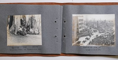 Lot 22 - Canada, Japan & Hong Kong. A small photograph album compiled by a Canadian, c. 1900
