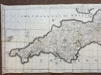 Lot 94 - England & Wales. Browne (C.), Untitled map of the Kingdom of England, circa 1720
