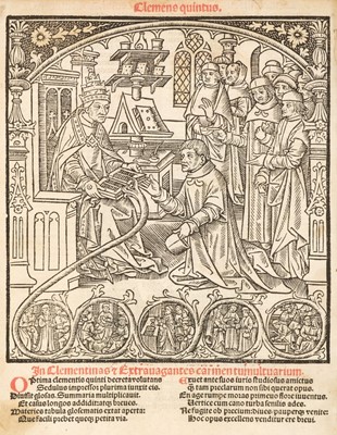 Lot 215 - Clement V (Pope).  Clementinaru[m] materia cum capituloru[m] & titulorum numero, [1519]