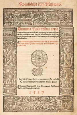 Lot 218 - Rolandinus, de Passageriis, Summa Rolandina artis notarie, 1537