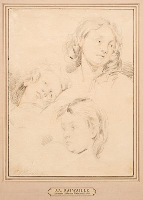 Lot 304 - Daiwaille (Jean Augustin 1766-1850). A Young Girl, drawing