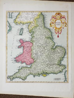 Lot 120 - England & Wales. Jaillot (A. & Sanson N.), Le Royaume d'Angleterre..., Paris, [1693]
