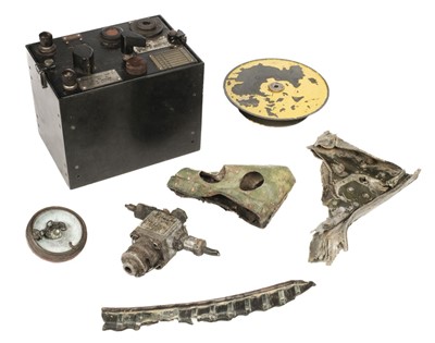 Lot 38 - Aircraft Relics. WWII American P-39 Airocobra, Anson and other items