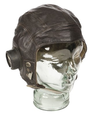Lot 166 - Flying Helmet. Three  WWII RAF C type flying helmets including one worn by Flying Officer A.A. Jones