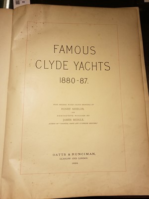 Lot 52 - Meikle (James & Henry Shields). Famous Clyde Yachts 1880-87, 1888