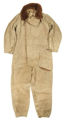 Lot 175 - Flying Suit. Two WWII RAF 1930 pattern Sidcot flying suits