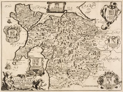 Lot 148 - North Wales. Blome (Richard), A Generall Mapp of North Wales...., 1673