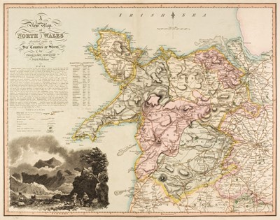 Lot 149 - North Wales. Dix (Thomas & Darton William), A New Map of North Wales..., 1820 - 22