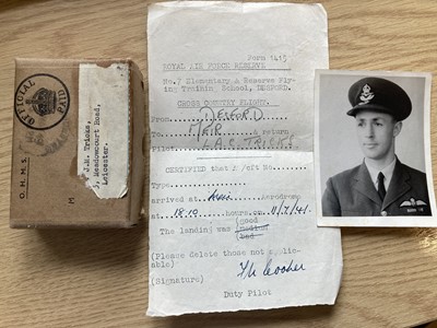 Lot 440 - DFM Group. Flight Sergeant Herbert Tricks, Royal Air Force