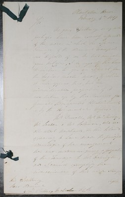 Lot 267 - Lowe (Hudson 1769-1844). Autograph letter signed "H. Lowe"