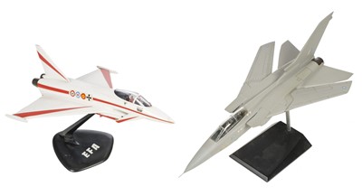 Lot 71 - Desktop Model Aircraft. A Tornado ADV composite model aircraft by Space Models and one other